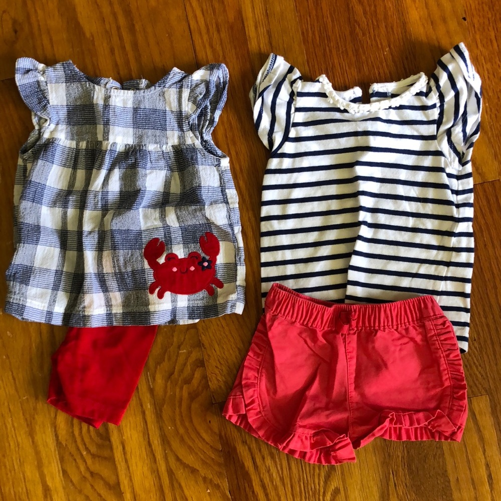 Two Carter’s summer outfits